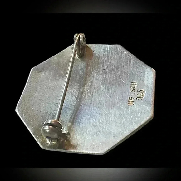 Peruvian Sterling Silver Brooch - Picture 5 of 5